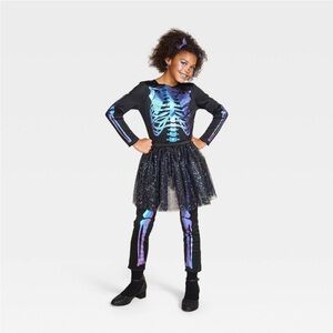 NEW Hyde & EEK! Skeleton Ballerina Costume Girls Sz Large